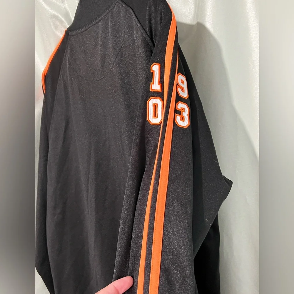 Harley Davidson Sweden‎ motorcycle track jacket zip up black orange size XXXL